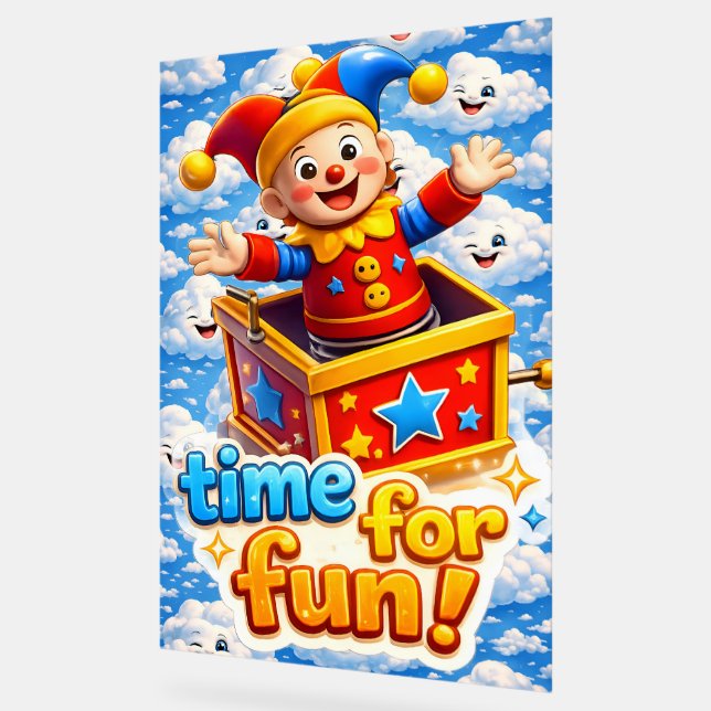 Jester celebration acrylschild (Winkel)