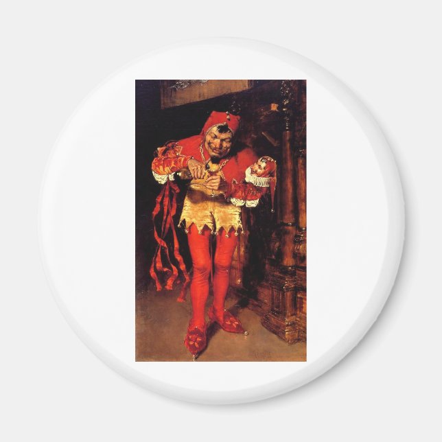Jester-Clip-Art-2 Magnet (Vorne)