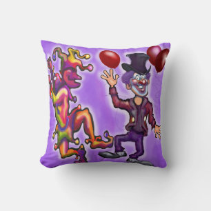 Jester Clown Throw Kissen
