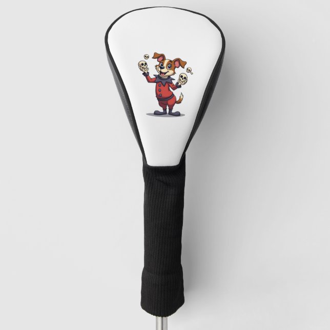 Jester Jack Russell Golf Headcover (Vorderseite)