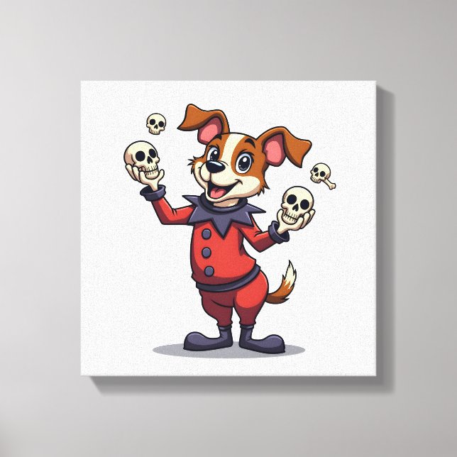 Jester Jack Russell Leinwanddruck (Vorderseite)