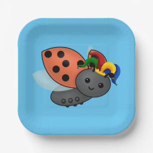 Jester Ladybug Pappteller
