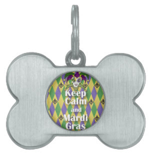 Jester Mask Behielt Calm und Mardi Gras Tiermarke