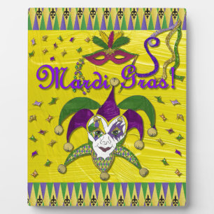 Jester Mask Mardi Gras Harlequin Fotoplatte
