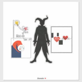 Jester Patch Aufkleber