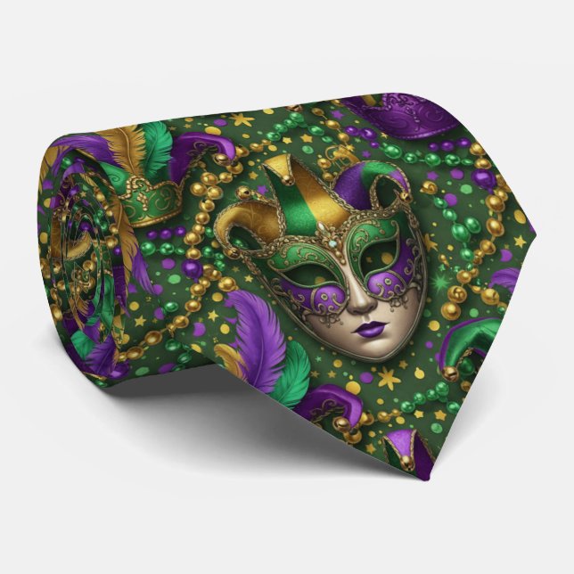 Jester Royale Mardi Gras Krawatte (Gerollt)