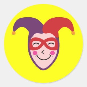 Jester Runder Aufkleber
