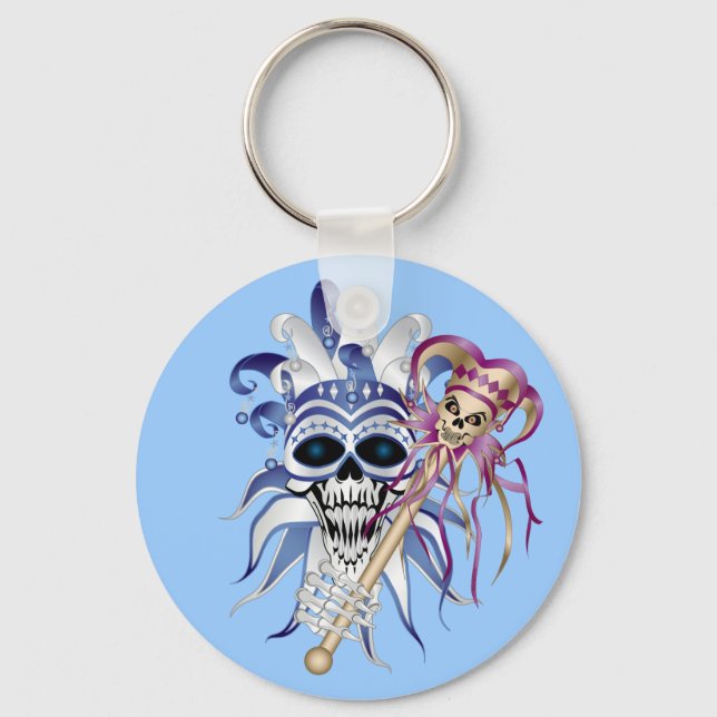 Jester Skull Schlüsselanhänger (Vorderseite)