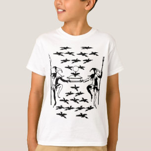 Jesters Blackbirds Pie Mothergoose Fairytales Art T-Shirt