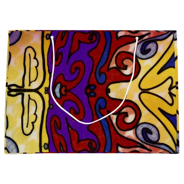 Jester's Hat Große Geschenktüte (Vorderseite)