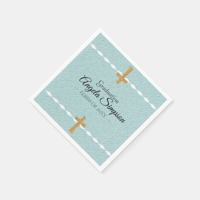 Jesu Christi-Graduationspartei Serviette (Ecke)