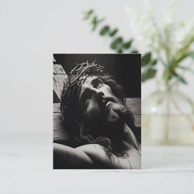Jesu Christi Schmerz und ewige Erlösung Postkarte (Stehend Vorderseite)