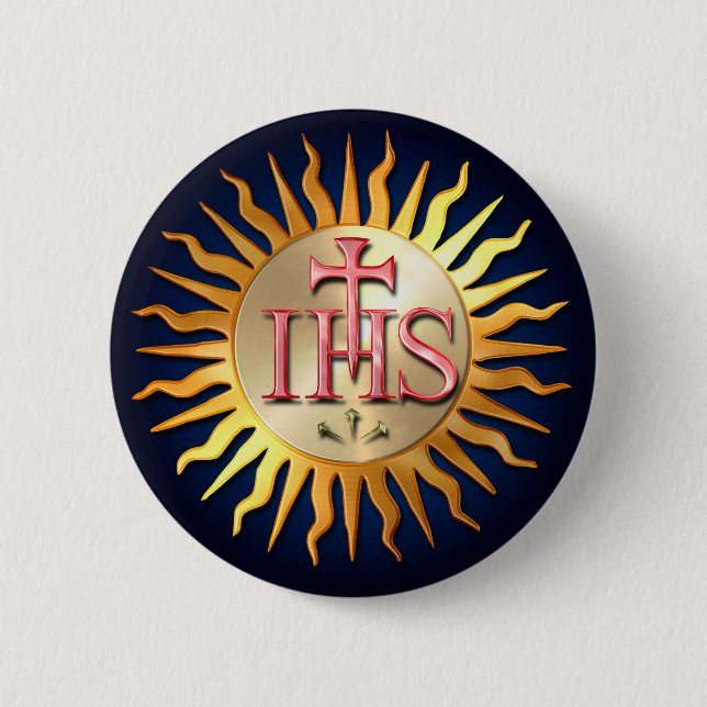 Jesuit-Siegel Button (Vorderseite)