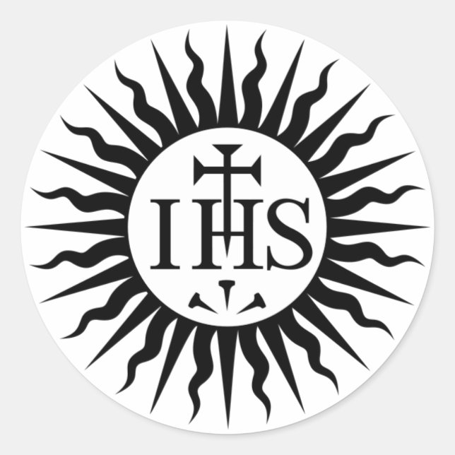 Jesuitenbund Runder Aufkleber (Vorderseite)
