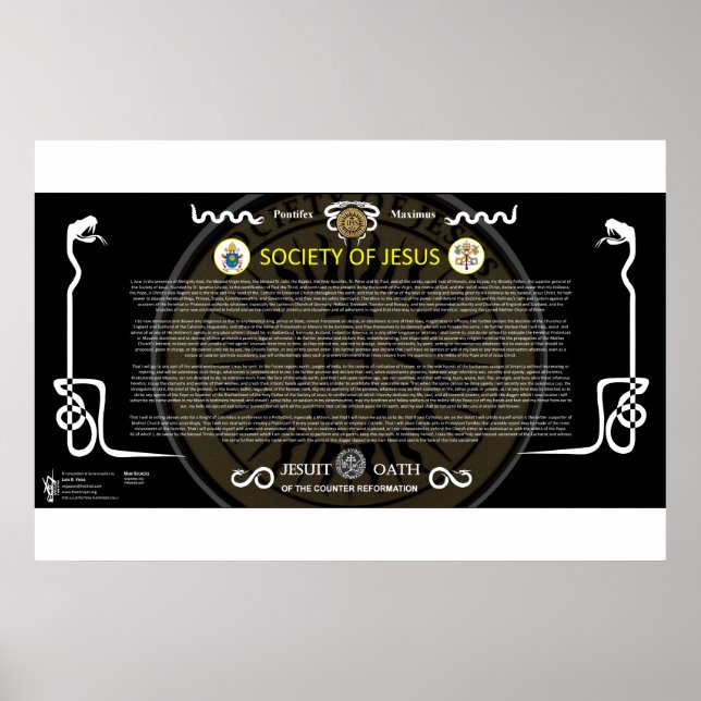 Jesuitengesellschaft - Bluteid der Jesuiten Poster (Vorne)