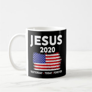 Jesus 2020 Wahl Signatur USA Flagge Patriotic Chri Kaffeetasse