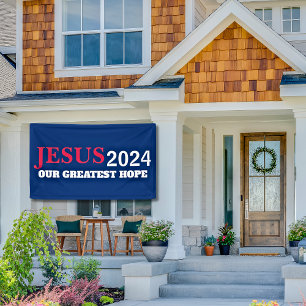 Jesus 2024 Bester Hope Election Yard Banner