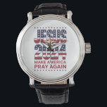 Jesus 2024 bringt Amerika wieder zum Beten Armbanduhr<br><div class="desc">Jesus 2024 bringt Amerika wieder zum Beten</div>