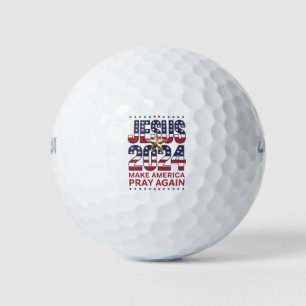 Jesus 2024 Lass Amerika wieder beten Golfball