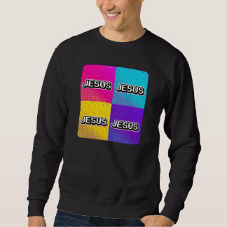 JESUS - 4 Quadratisch  Sweatshirt