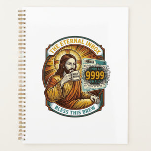 Jesus 9999 ungelesene E-Mails Inbox Zero Büro Humo Planer