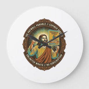 Jesus Abgelaufenes Software-Abonnement Paywall Tec Große Wanduhr