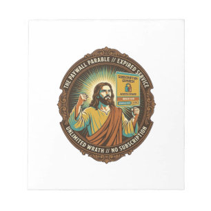 Jesus Abgelaufenes Software-Abonnement Paywall Tec Notizblock