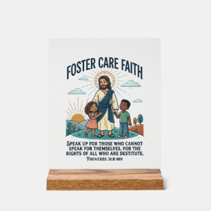 Jesus Adoption Pflege Grafik T-Shirt Christlich A Acrylschild