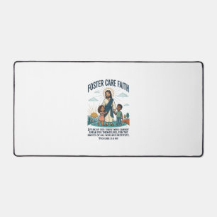 Jesus Adoption Pflege Grafik T-Shirt Christlich A Schreibtischunterlage