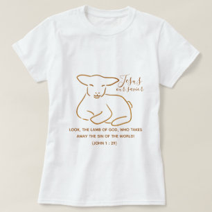 Jésus, Agneau de Dieu - T-shirt personnalisable