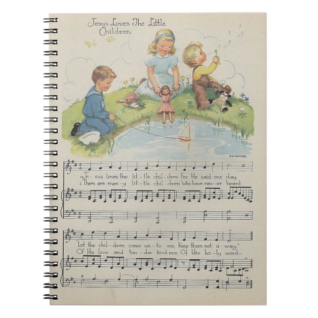 Jésus aime le carnet de petits enfants (Devant)