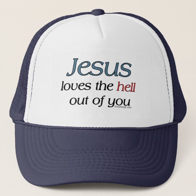 Jésus aime l'enfer hors de vous des casquettes (Devant)