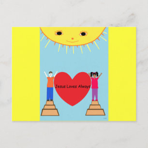 Jésus aime toujours carte postale