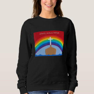 Jesus allein rette - Christliches Regenbogenmotiv Sweatshirt