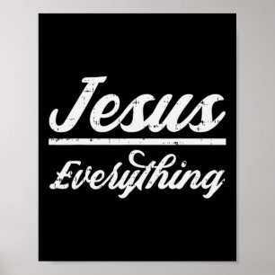 Jesus alles Gott Christlich katholische Religion Poster