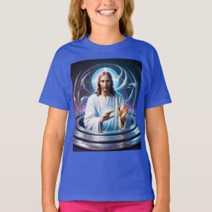 🌌: Jesus als ein Hologramm der Hoffnung ✝️ ✨ T-Shirt
