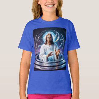 🌌: Jesus als ein Hologramm der Hoffnung ✝️ ✨ T-Shirt