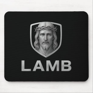 Jesus als Lamm Ikonische christliche Abbildung  Mousepad