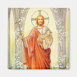 Jesus Als Sheppard Vintage Magnet