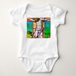 Jesus am Kreuz Baby Strampler