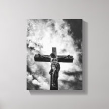Jesus am Kreuz – Glaube und Erlösung auf Leinwand