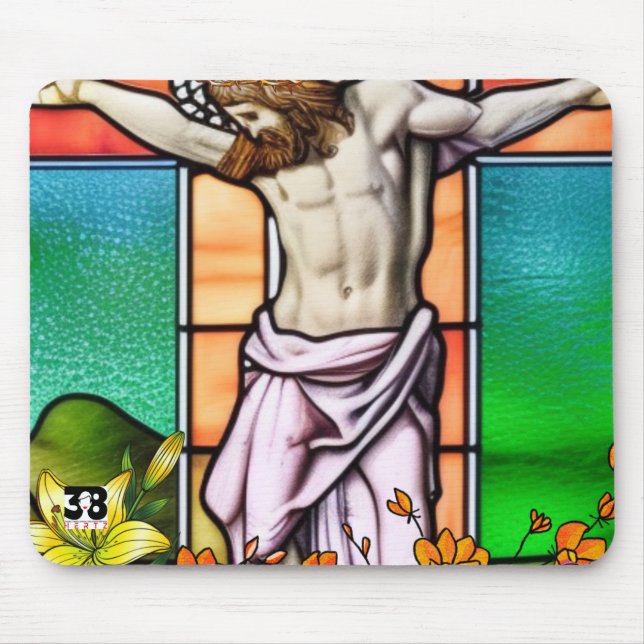 Jesus am Kreuz Mousepad (Vorne)