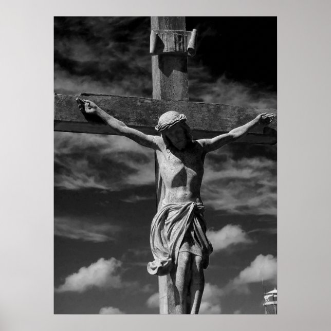 Jesus am Kreuz Poster (Vorne)