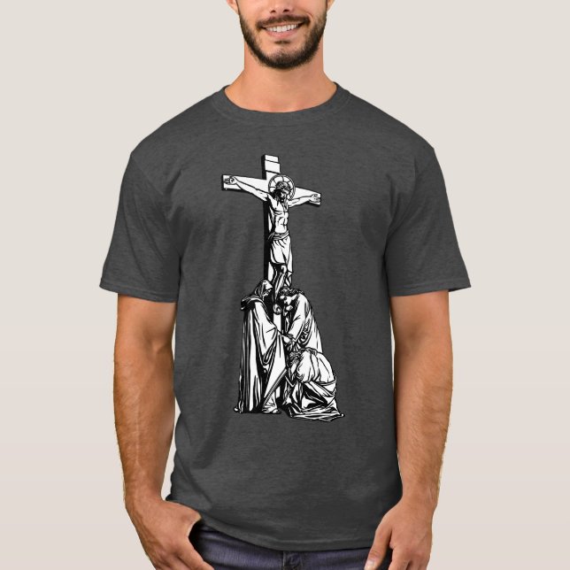 Jesus am Kreuz T-Shirt (Vorderseite)