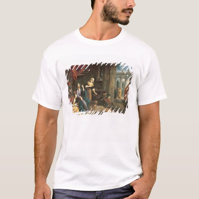 Jesus am Zuhause von Martha und von Mary T-Shirt (Vorderseite)