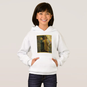 Jesus an deiner Tür mit einem Goldfoliendesign Hoodie