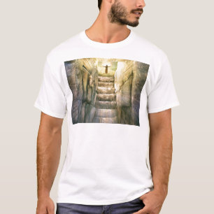 Jesus an leerer Grab-Ostern-Auferstehung T-Shirt