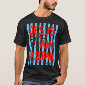Jesus and Baseball Coquette Christian Baseball T-Shirt