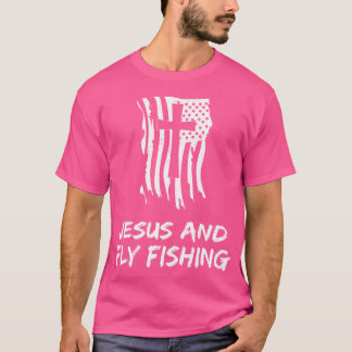 Jesus and Fishing Christlicher Fischer T-Shirt