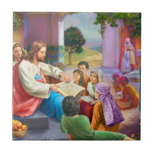 Jesus and the children fliese